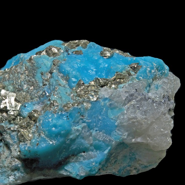 light blue rock specimen