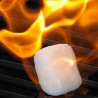 Methane clathrate burns despite being ice.