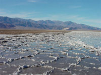 Depósitos de sal en Valle de la Muerte