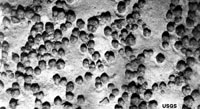 Iron-magnesium nodules on the seafloor.