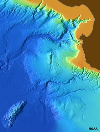 Monterey Canyon and Big Sir region