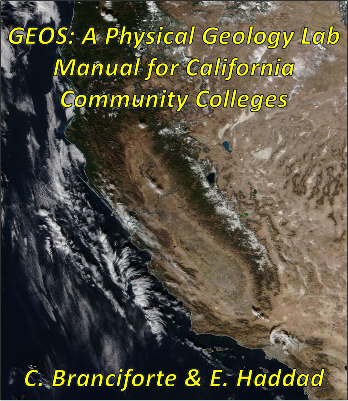 GEOS title page. California from space.