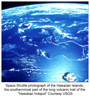 Foto del transbordador espacial de las Islas Hawaiin