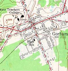 large scale topographic map