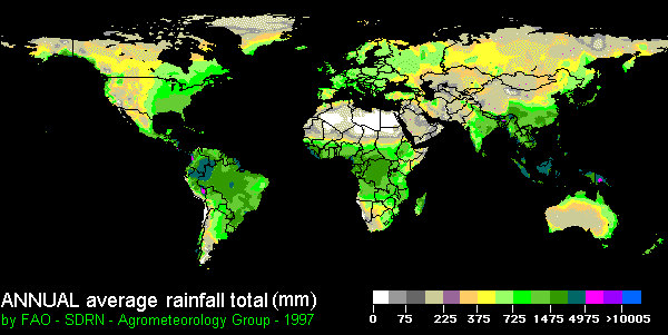 annual precipitation
