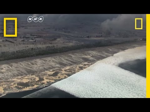 Thumbnail for the embedded element "Rare Video: Japan Tsunami | National Geographic"