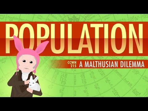 Thumbnail for the embedded element "Population, Sustainability, and Malthus: Crash Course World History 215"