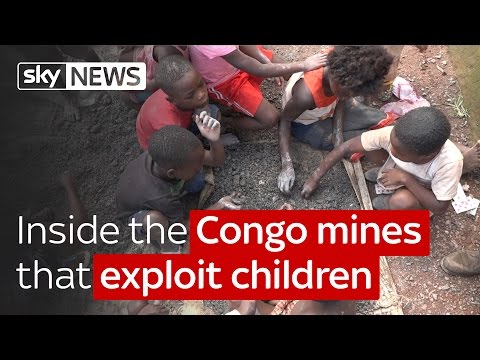 Thumbnail for the embedded element "Special report : Inside the Congo cobalt mines that exploit children"