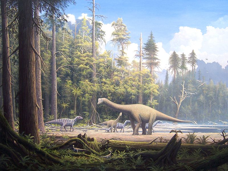 Mesozoic scene