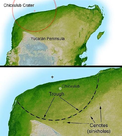 The crater is circular.