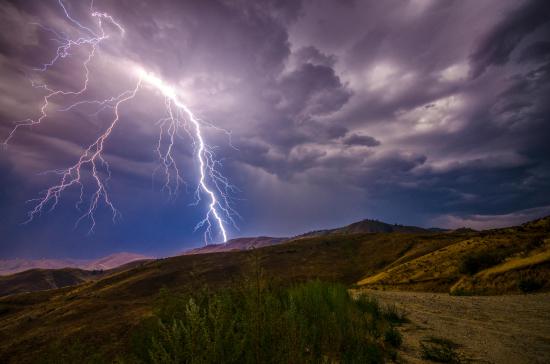 Lightning strikes