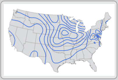 Figure 6.4: Isoline map.