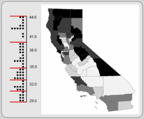 Figure 6.17: Natural Breaks classification method.