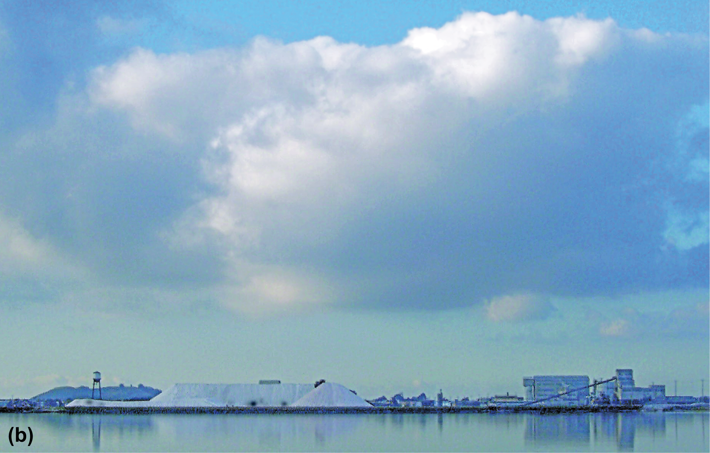 Piles of salt along the San Francisco Bay.