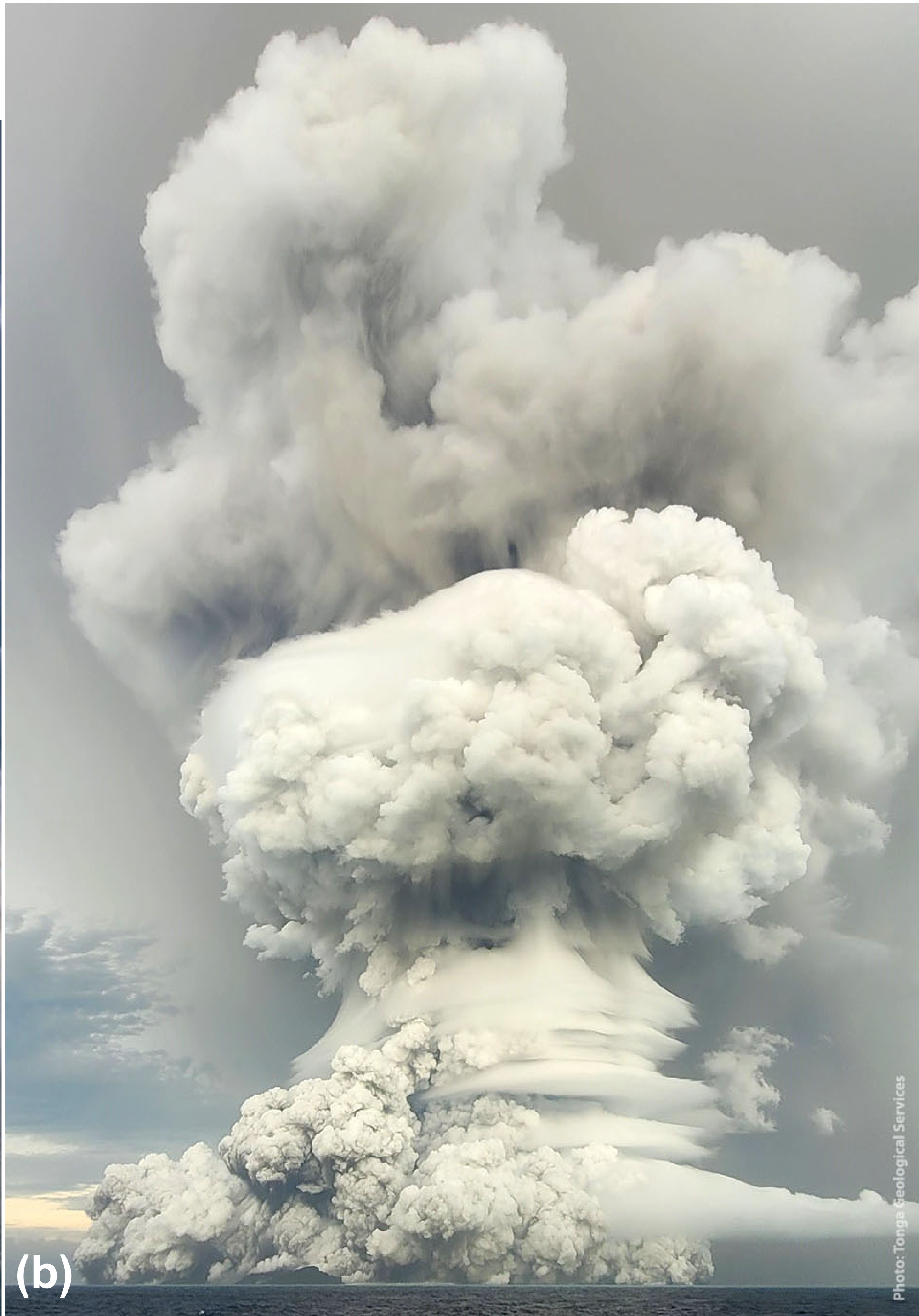 A volcano erupting a cloud of ash