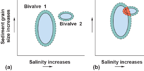 Diagrams of ranges that do not and do overlap