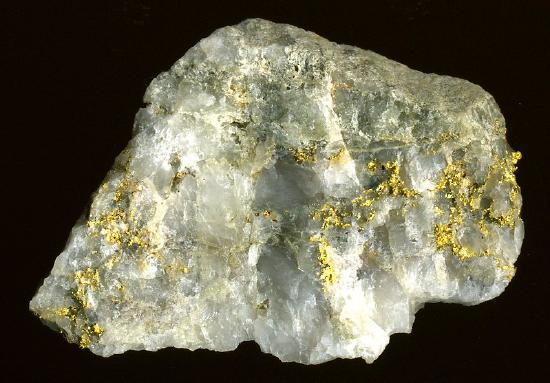 Hydrothermal vein gold deposit from the Mother Lode.