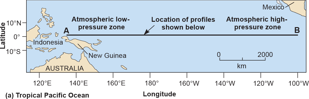 Map of the tropical Pacific