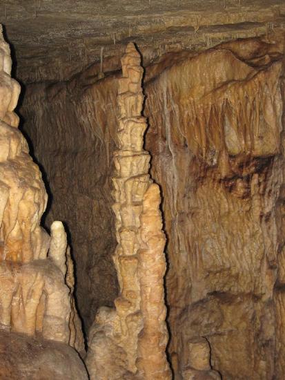 Cavern with speleothems