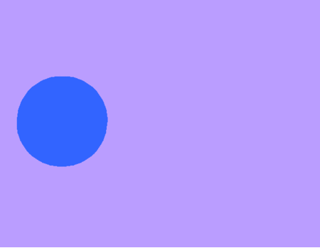 Animation of a parcel of air moving up and down, forced by its buoyancy changes.