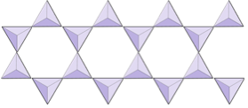 Two rows of triangles joined together