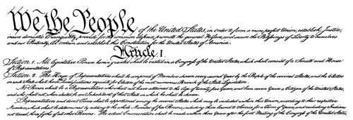 El primer apartado de la Declaración de Independencia