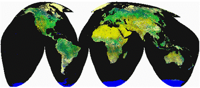 композитне зображення AVHRR поверхні Землі