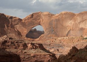Stevens Arch in the Navajo Sandstone at Coyote Gulch some 125 miles away from Zion National Park