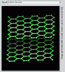 Structure of graphite, showing single carbon layers with weak bonds holding them together