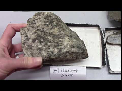 Thumbnail for the embedded element "Cranberry gneiss hand sample"